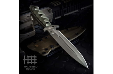 Image of Halfbreed Blades Medium Infantry Knife BLK ODG