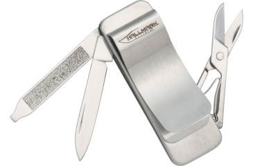 Image of Hallmark Money Clip Folding Knife, Stainless Handle HM0003