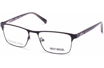 Image of Harley Davidson Eyewear HD0132T Bifocal Prescription Eyeglasses - Matte Black Frame, Matte Black Lenses, 49 mm Lens Diameter HD0132T49002
