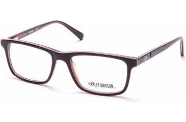Image of Harley Davidson Eyewear HD0133T Eyeglass Frames - Shiny Dark Brown Frame, Shiny Dark Brown Lenses, 47 mm Lens Diameter HD0133T47048