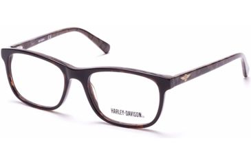 Image of Harley Davidson Eyewear HD0135T Progressive Prescription Eyeglasses - Shiny Dark Brown Frame, Shiny Dark Brown Lenses, 49 mm Lens Diameter HD0135T49048