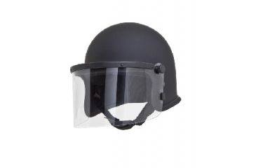 Image of Hatch Fiberglass 3/4 Shell w/sizing strips and 3mm Face Shield, Flat Black, 7 1/2in- 7 3/4in 