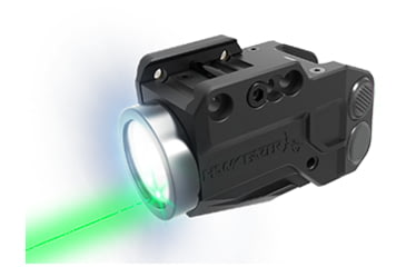 Image of Hawk Gazer FLG-X Subcompact LED Flashlight Green Laser and LED Combo, Ambidextrous, On/off Switch, Black, HG-FLG-X