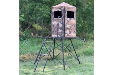 Image of Hawk Treestands Scout Floor w/ 5ft Tower, Black, HWK-SCFLR-5C