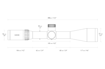 Image of Hawke Sport Optics Airmax 30 SF 8-32x50mm Rifle Scope, 30mm, SFP, AMX IR, Black, 13341