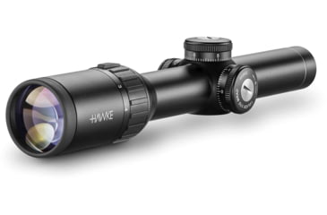 Image of Hawke Sport Optics Endurance 30 Rifle Scope, 1-4x24mm, 30mm Tube, SFP, Tactical Dot IR Reticle, Black, 16301