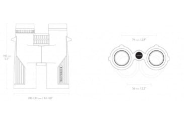 Image of Hawke Sport Optics Frontier HD X 10x42mm Roof Prism Binocular, Grey, 38013