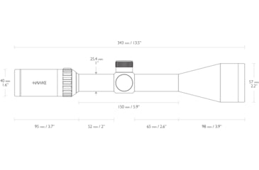 Image of Hawke Sport Optics Vantage IR Rifle Scope, 3-9x50mm, 1 inch Tube, Second Focal Plane, L4A Dot Reticle, Black, 14229