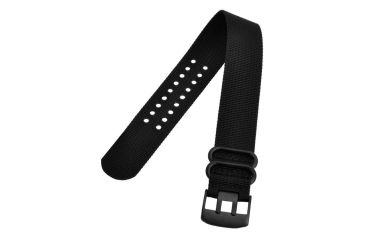 Image of Hazard 4 24mm Nato Band, Black PVD Buckle, Black, WB-NTO-PV-BLK