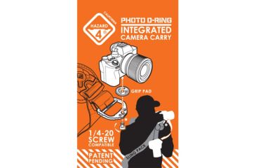 Image of Hazard 4 Patent-Pending Photo D-Ring, 2in, Black, ACS-DR2-BLK
