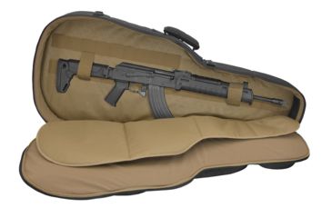 Image of Hazard4 BattleAxe Guitar-Shaped Padded Rifle Case, Black RFL-BTAX-BLK