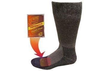 Image of Heat Factory Wool Sport Sock w/Pocket On Toes For Heat Warmer 40150