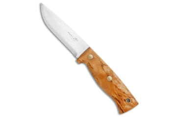 Image of Helle Helle Les Stroud Temagami Stainless Steel Survival Knife 4.25" Plain #300, Wood, Stainless Steel, adult, BHQ-10683