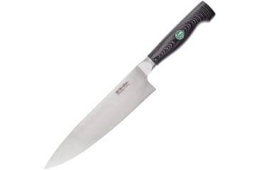 Image of Hen &amp; Rooster Chefs Knife Black G10, 8 satin finish 4116 stainless blade, Black and gray G10 handle, HRI-057B/G10
