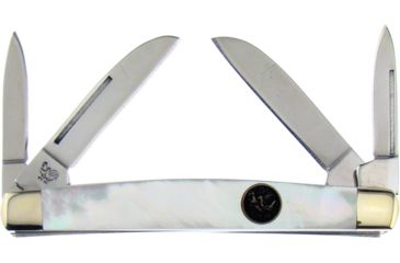 Image of Hen &amp; Rooster Congress Pearl Folding Knife,Pen and Sheepsfoot,Mother of Pearl Handle HR114MOP