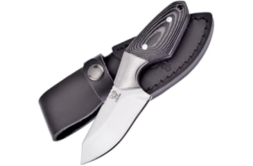 Image of Hen &amp; Rooster Fixed Blade Black Pakkawood Knife, 2.63 mirror finish stainless blade, Black pakkawood handle, HR-013M