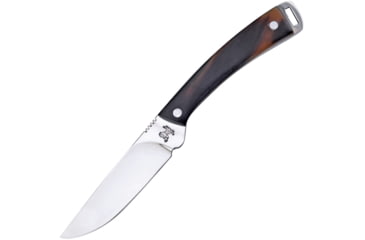 Image of Hen &amp; Rooster Fixed Blade Ox Horn Knife, 3.25 mirror finish 440 stainless blade, Ox horn handle, HR-5019OX