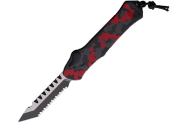 Image of Heretic Knives Auto Hydra OTF Recurve Red, H00610CRCAMO