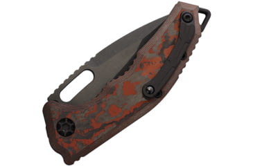 Image of Heretic Knives Auto Medusa Button Lock Red, H0116ARDCC