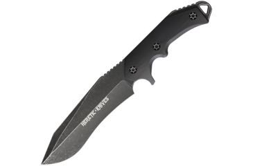 Image of Heretic Knives Seraphim Fixed Blade Battle Fixed Blade Knife, 6.5in, Standard Edge, Black, Aluminum Handle H0024A