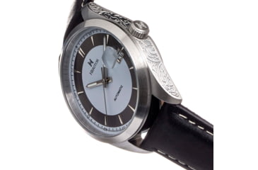 Image of Heritor Automatic Leather-Band Watch w/Date, White/Black, HERHS1402, White/Black, One Size, HERHS1402