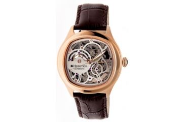 Image of Heritor Odysseus Men's Watches, Rose Gold Case, Silver Dial HERHR3707