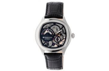 Image of Heritor Odysseus Men's Watches, Silver Case, Black Dial HERHR3704