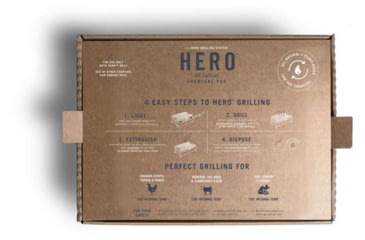 Image of Hero Dog Toys Hero Dog Toys HERO Charcoal Portable Grill, Black, FFG1