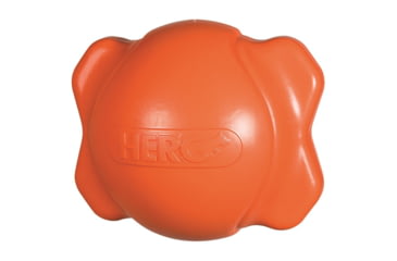 Image of Hero Dog Toys Signature Series Soft Rubber Bone Ball Hunter, Orange, Medium 87451