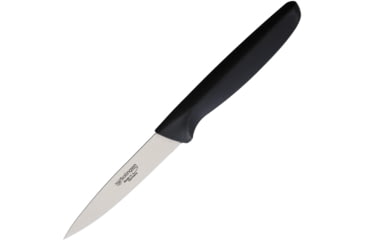 Image of Herold Solingen Paring Knife, 4 satin finish stainless blade, Black plastic handle, SMARTLINE 10CM STRAIGHT EDGE