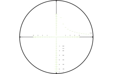 Image of Hi-Lux Optics Top Angle 4-16x50mm Rifle Scopes, 30mm Tube, Second Focal Plane, Illuminated MLR Green, Matte Black, TP416X50MLR