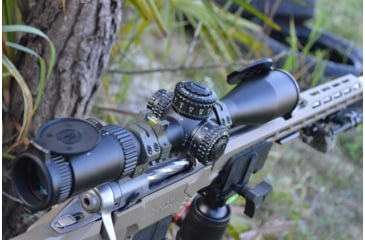 Image of Hi-Lux PentaLux TAC-VF 4-20x50 FFP Rifle Scope, Matte Black w/ Green Illuminated Reticle, Matte Black, Small, TAC-VF420X50