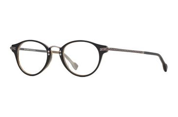 Image of Hickey Freeman HF Newport SEHF NEWP00 Single Vision Prescription Eyeglasses - Black Horn SEHF NEWP004645 BK
