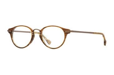 Image of Hickey Freeman HF Newport SEHF NEWP00 Single Vision Prescription Eyeglasses - Khaki Stripe SEHF NEWP004645 GN