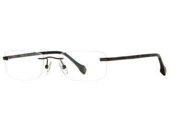 Image of Hickey Freeman HF Wall Street SEHF WALL00 Single Vision Prescription Eyeglasses - Antique Gunmetal SEHF WALL005345 GM