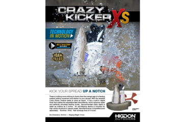 Image of Higdon Outdoors 53012 XS Crazy Kicker Mallard Drake Black/Gray Rechargeable 12V Li