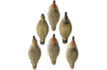 Image of Higdon Outdoors Standard Green Wing Teal Pack, Multi Color, Foam Filled, 6 Pack, 19943
