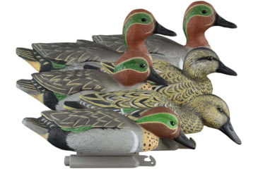 Image of Higdon Outdoors Standard Green Wing Teal Pack, Multi Color, Foam Filled, 6 Pack, 19943