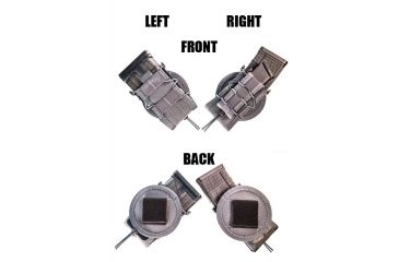 Image of High Speed Gear Disc 45 Degree Right Belt Mounted Magazine Pouch, Wolf Gray, 13GD01WG