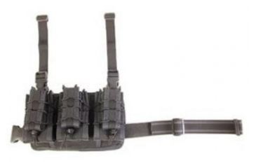 Image of High Speed Gear HSGI Double Decker Leg Rig Rifle Pouch, Black, 21DL02BK