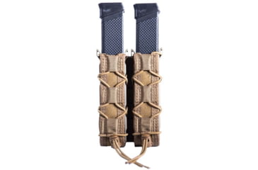 Image of High Speed Gear Double Taco Pistol Magazine Pouch - Extended, Coyote Brown, 11EX02CB