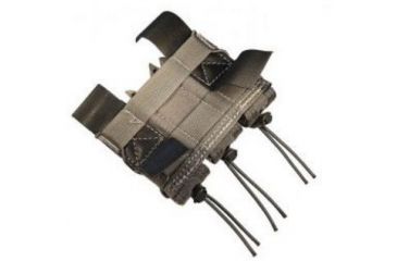 Image of High Speed Gear HSGI Triple Pistol TACO Pouch Belt Mount, Wolf Gray 13PT03WG
