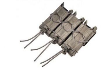 Image of High Speed Gear HSGI Triple Pistol TACO Pouch Belt Mount, Wolf Gray 13PT03WG