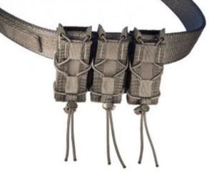 Image of High Speed Gear HSGI Triple Pistol TACO Pouch Belt Mount, Wolf Gray 13PT03WG