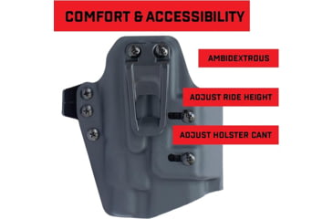 Image of Crucial Concealment 1400 UNIVERSAL LIGHT HOLSTER BLK
