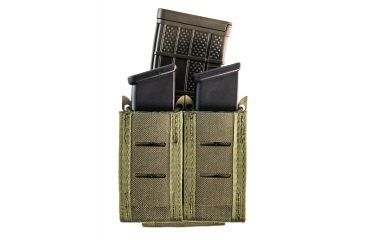 Image of High Speed Gear HSGI Duty Double Pistol Magazine TACO U-Mount Pouch w/Rifle Magazine Pocket, Olive Drab, 41TP02OD