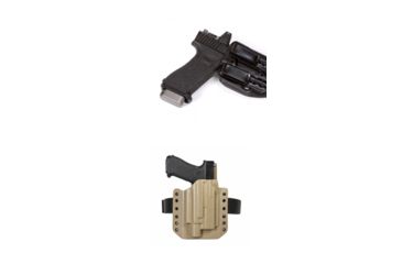 Image of High Threat Concealment Glock Spektre IWB Pistol Holster, Black, Flat Dark Earth