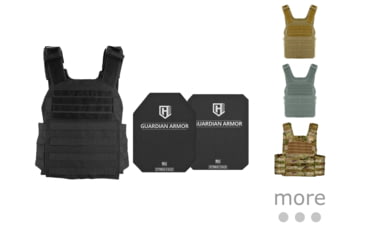 Image of HighCom Security ACAP Series Rifle Armor Kit Plate Carrier w/Guardian AR500 Steel Plates, Black, Coyote Tan, Foliage Green, MultiCam, Navy Blue, OD Green