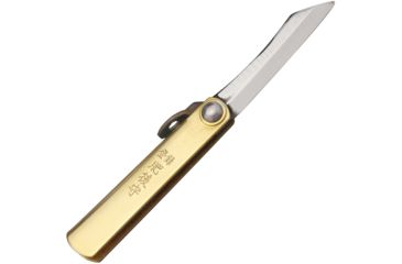 Image of Higonokami SK Folder Brass Folding Knife,1.5in,Brass Handle HIGO01