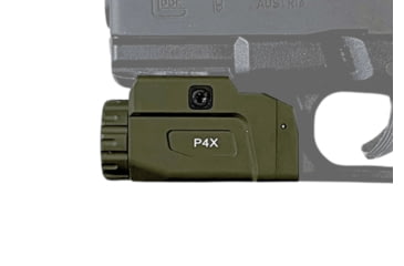 Image of Hilight P4X 1150 Lumens LED Weapon Light, Lithium Ion, SIG Sauer P226, Springfield Armory XD-S, G 19, SIG Sauer P320, G 17, G 34, S&amp;W M&amp;P M2.0, Springfield Armory XD-M, Olive Drab Green, P4X ODG